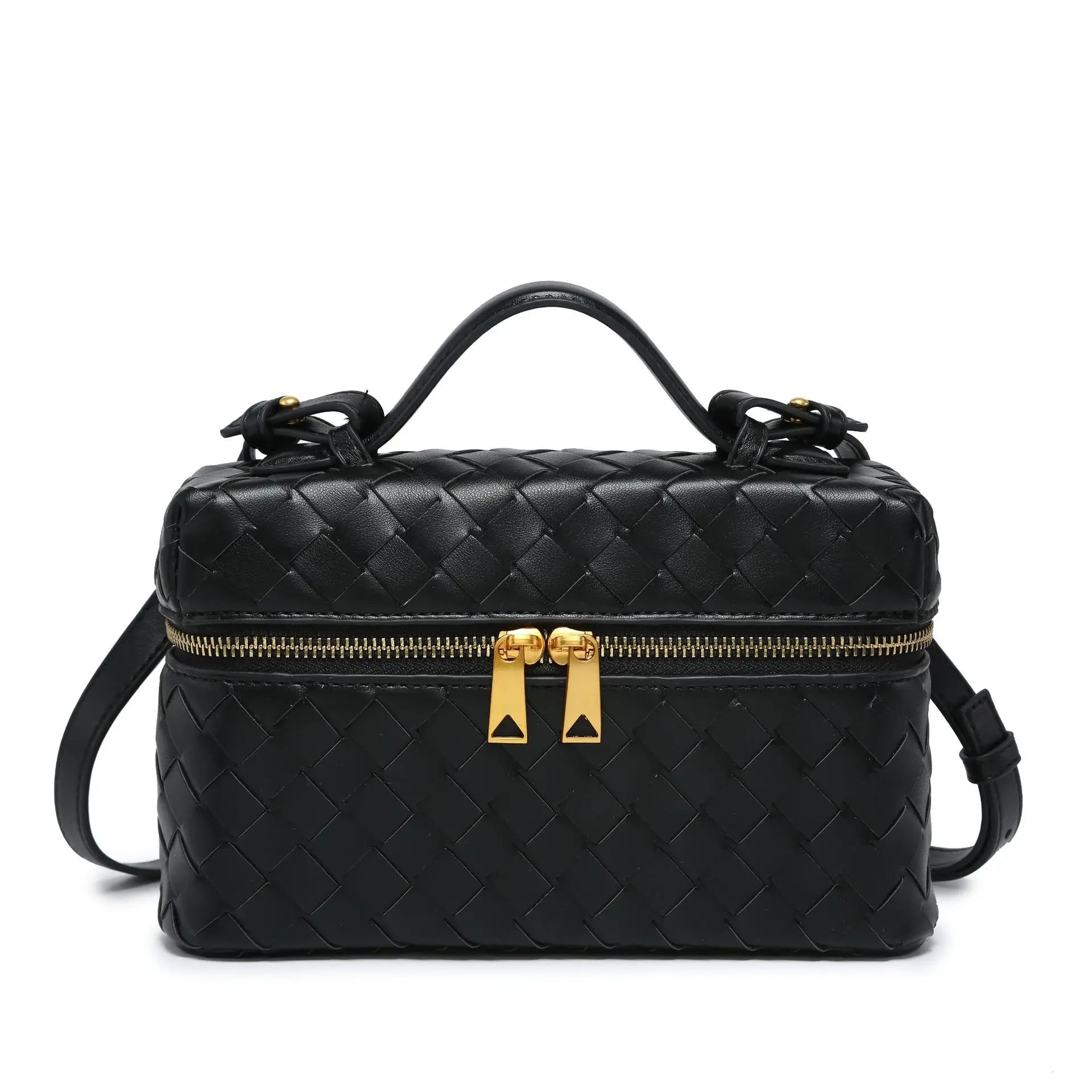 -Border E-Commerce Woven BagVanityBox Cosmetic Bag Lunch Box Bag Retro Fashion Handbag Women in Stock