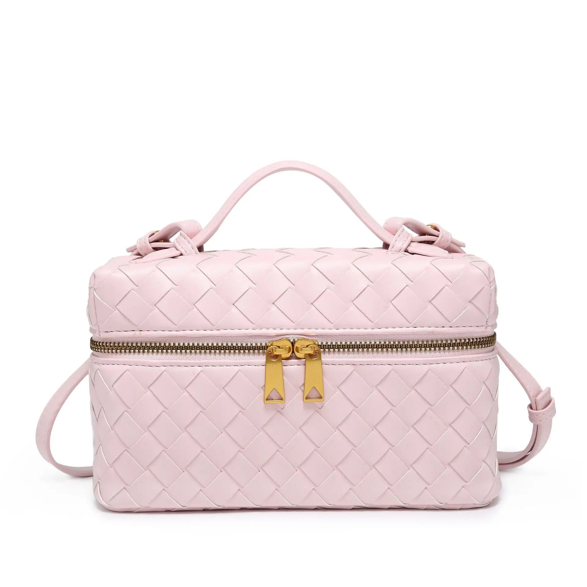 -Border E-Commerce Woven BagVanityBox Cosmetic Bag Lunch Box Bag Retro Fashion Handbag Women in Stock