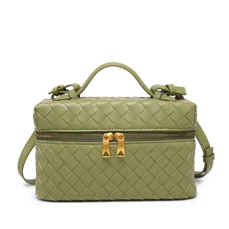 -Border E-Commerce Woven BagVanityBox Cosmetic Bag Lunch Box Bag Retro Fashion Handbag Women in Stock