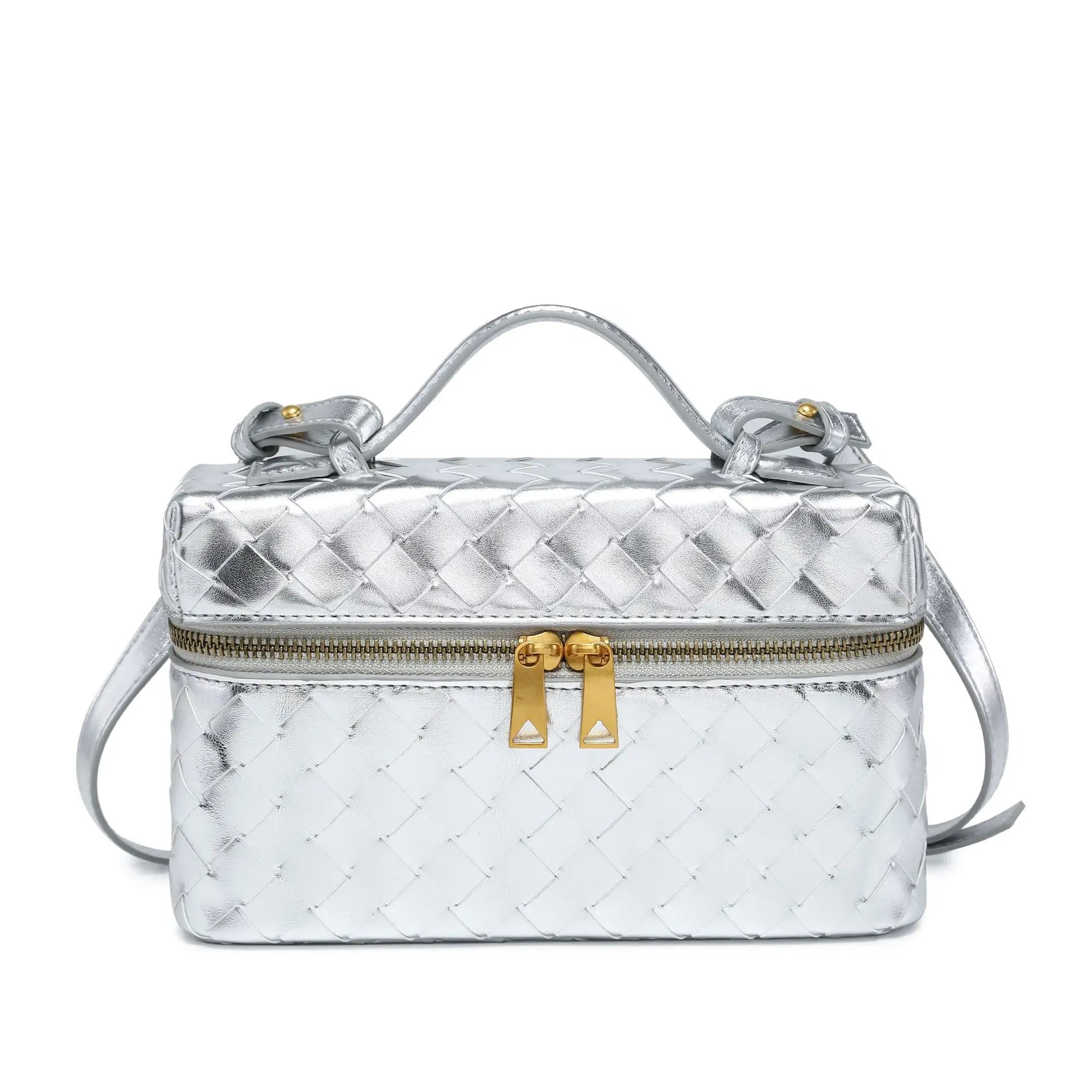 -Border E-Commerce Woven BagVanityBox Cosmetic Bag Lunch Box Bag Retro Fashion Handbag Women in Stock