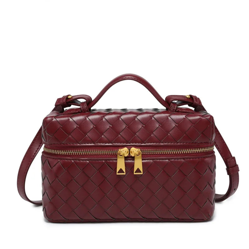 -Border E-Commerce Woven BagVanityBox Cosmetic Bag Lunch Box Bag Retro Fashion Handbag Women in Stock