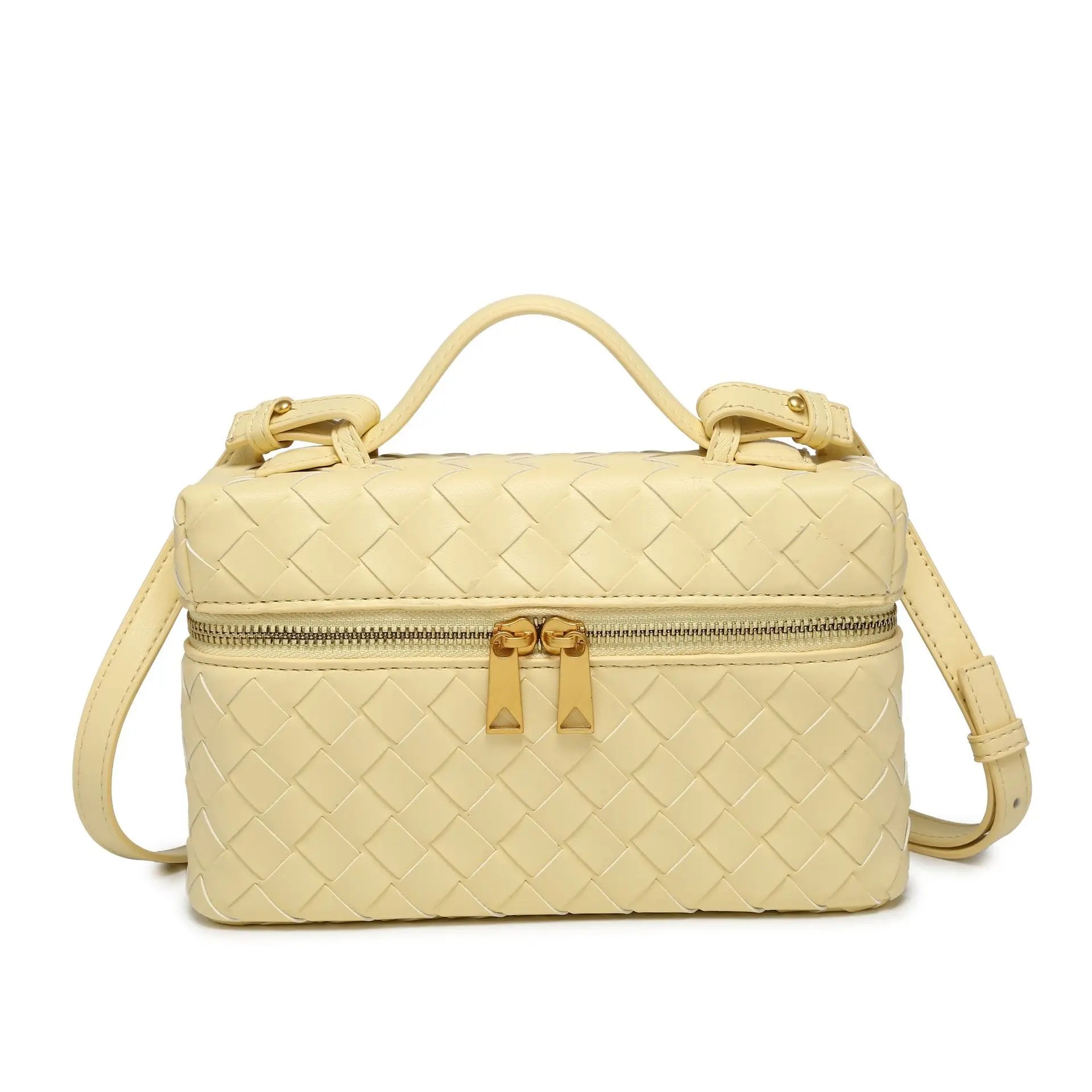 -Border E-Commerce Woven BagVanityBox Cosmetic Bag Lunch Box Bag Retro Fashion Handbag Women in Stock