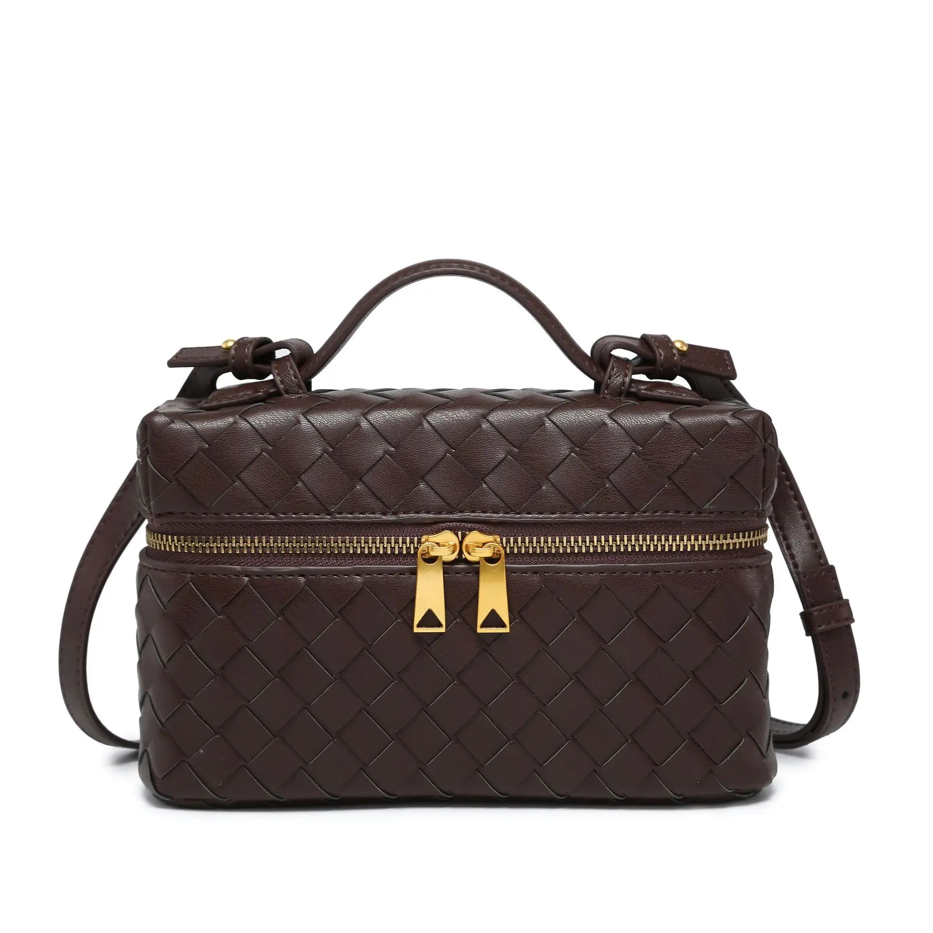 -Border E-Commerce Woven BagVanityBox Cosmetic Bag Lunch Box Bag Retro Fashion Handbag Women in Stock