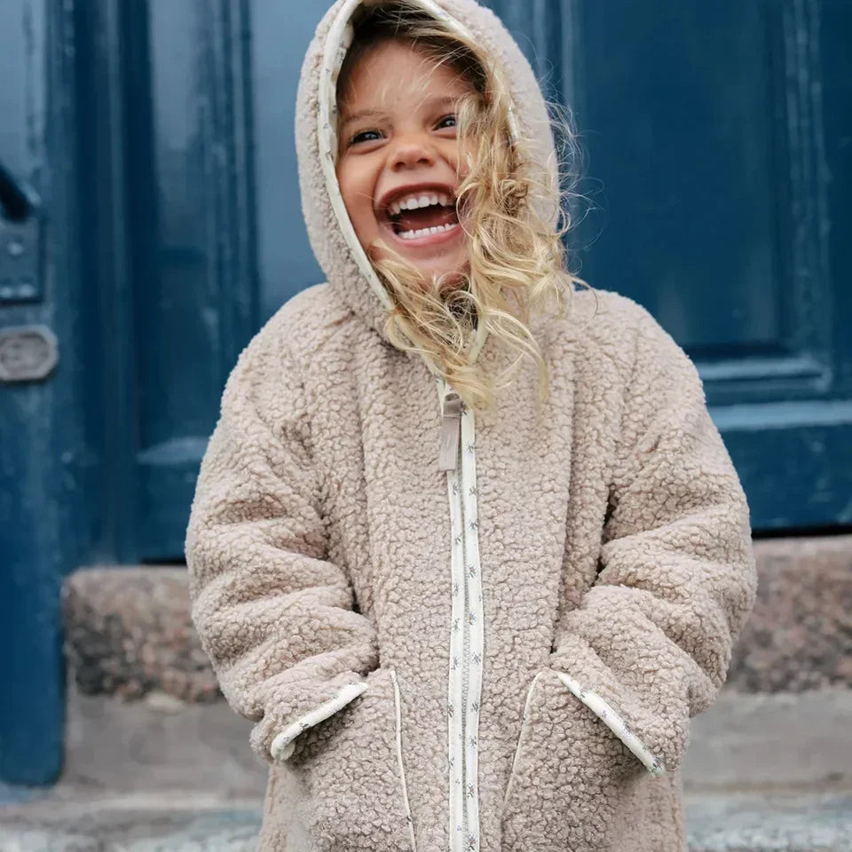 New KS Girls Cherry Embroidery Shiny Jacket Boys Panda Sequin Outerwear Children Cotton Hooded Coat Denim Sweatshirt Kid Clothes