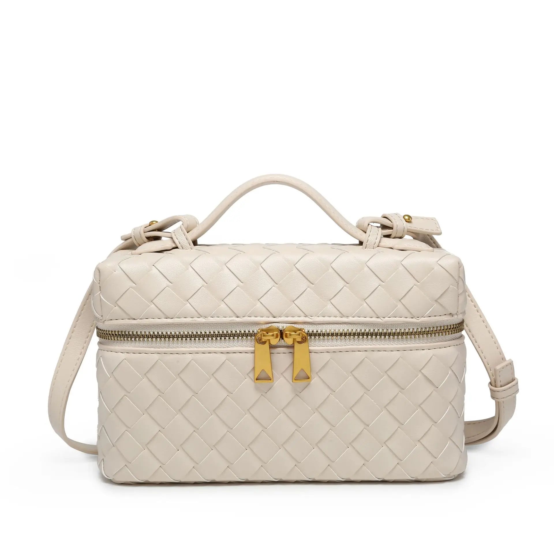 -Border E-Commerce Woven BagVanityBox Cosmetic Bag Lunch Box Bag Retro Fashion Handbag Women in Stock
